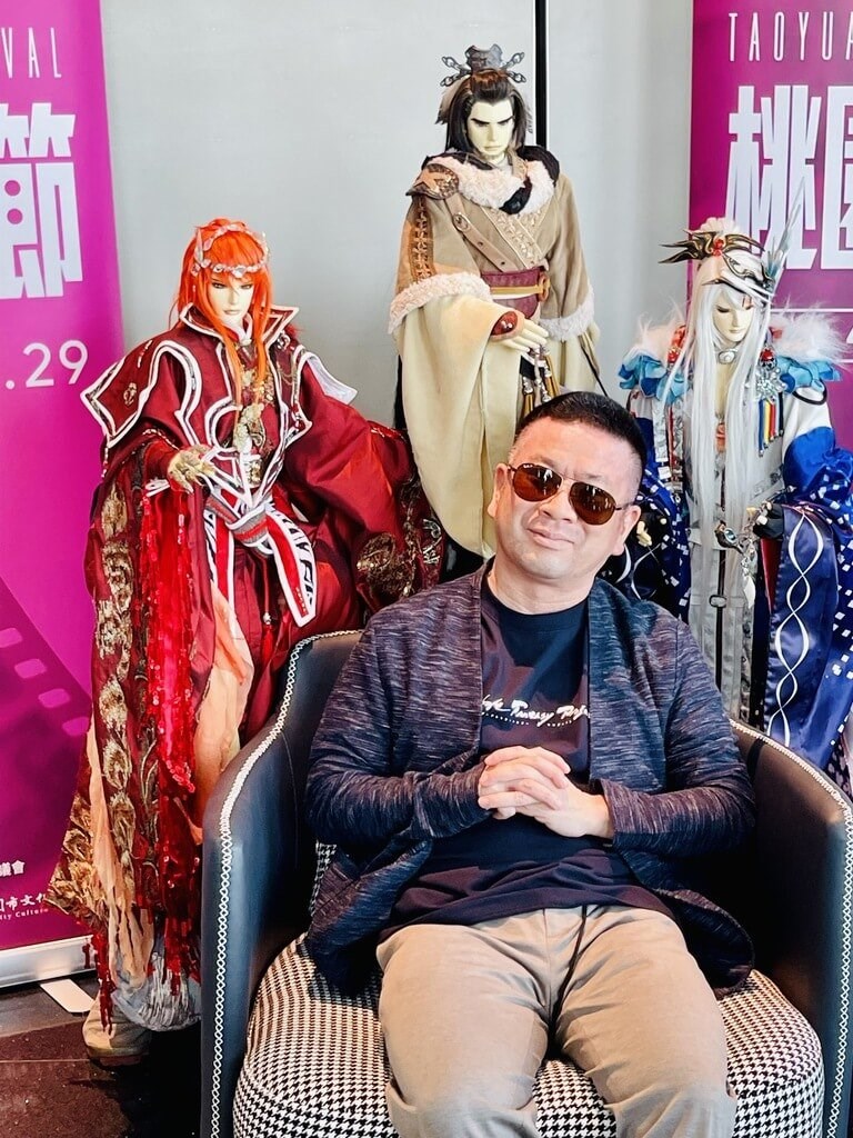 台日合作のテレビ人形劇「Thunderbolt Fantasy（サンダーボルトファンタジー）東離剣遊紀」の原案、脚本、総監修を務める虚淵玄＝桃園映画祭提供