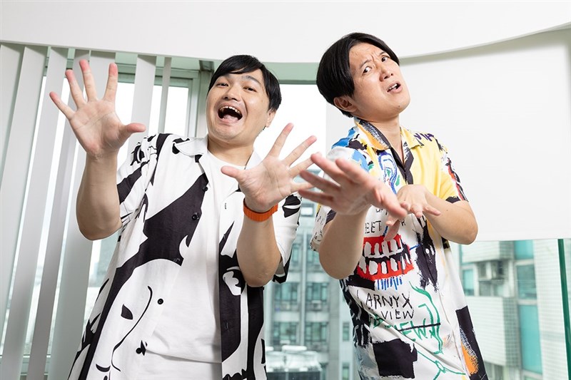 台湾で活躍するお笑いコンビ、漫才ボンボン（撮影：翁睿坤）