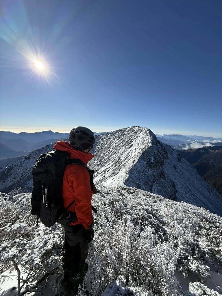 雪山で撮影された銀世界＝楊睿安さん提供