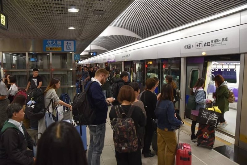 桃園メトロ空港線の空港第1ターミナル駅（資料、同社提供）