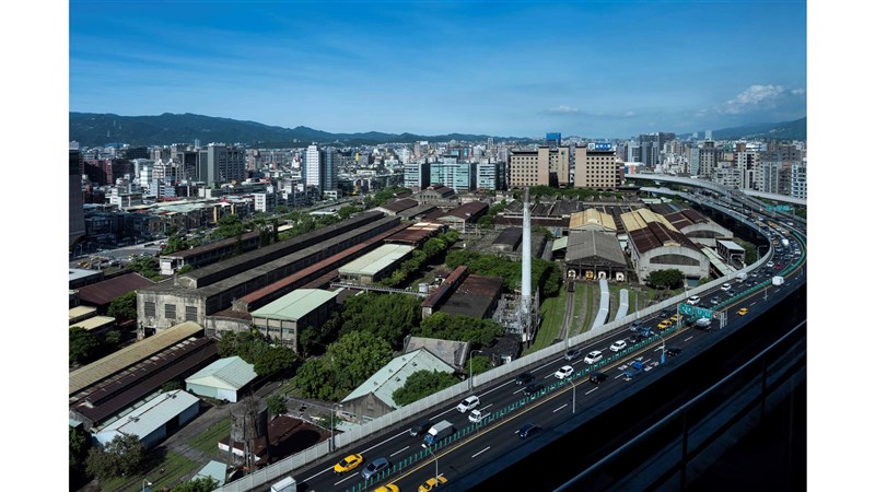 台北市内で整備が進む国家鉄道博物館の全景（鉄道博物館提供）