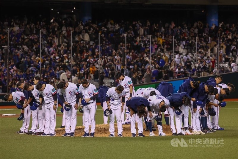 2月下旬、台北市内で野球の国際大会、ワールド・ベースボール・クラシック（WBC）予選が開催された。台湾は同21日、初戦となる対スペイン戦で5－12で敗れた＝王騰毅撮影