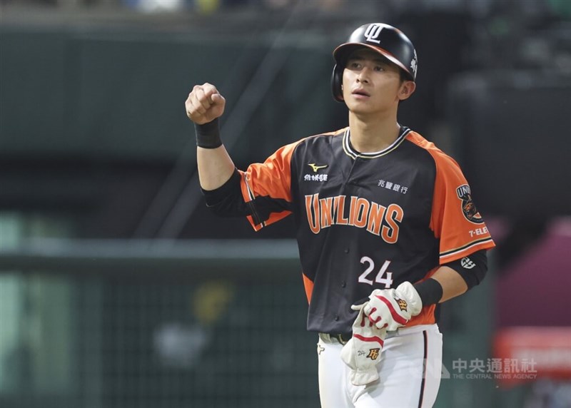統一ライオンズの陳傑憲選手（中央社資料写真）