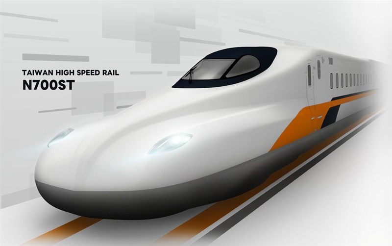 20日に公開された台湾高速鉄道の新型車両の塗装デザイン（同社提供）