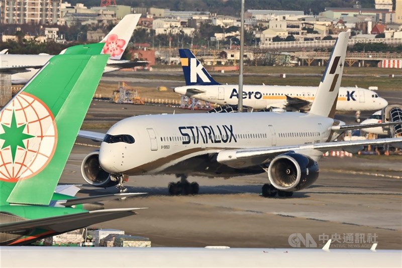 エバー航空、スターラックス航空、チャイナエアラインの航空機（資料）