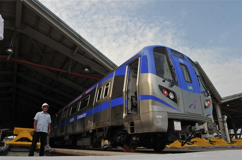 桃園メトロの車両＝中央社資料写真