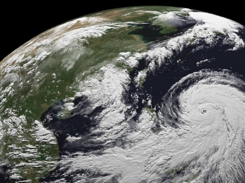 2025年9月20日午後4時30分、台湾上空の雲の動きを捉えた衛星画像＝watch.ncdr.nat.gov.twより