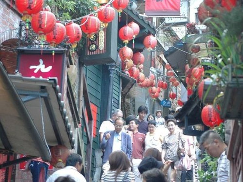 台湾の人気観光地、新北市九份＝資料写真