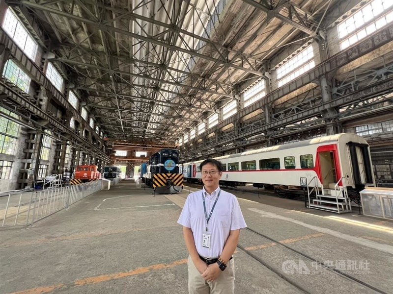 「国家鉄道博物館」準備処の鄭銘彰主任=2025年10月4日、中央社記者黄巧雯撮影