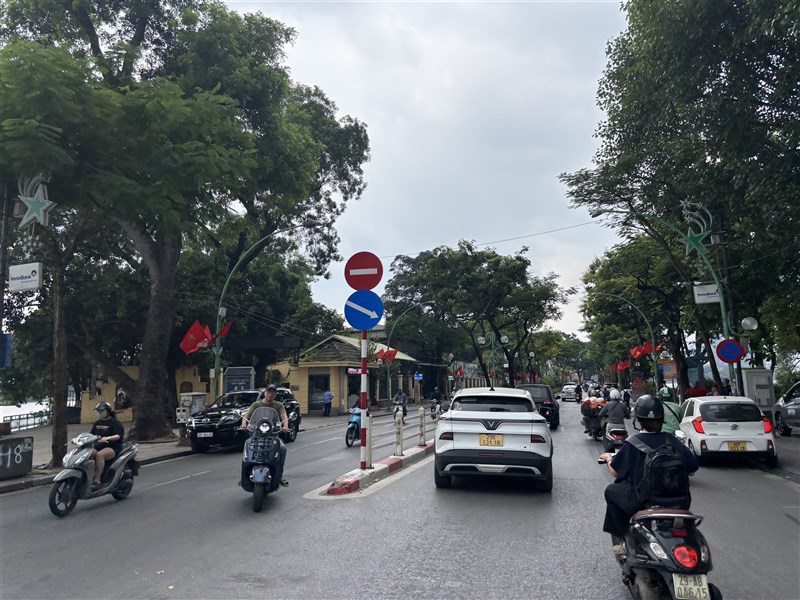 ハノイ市内=中央社記者曽婷瑄撮影