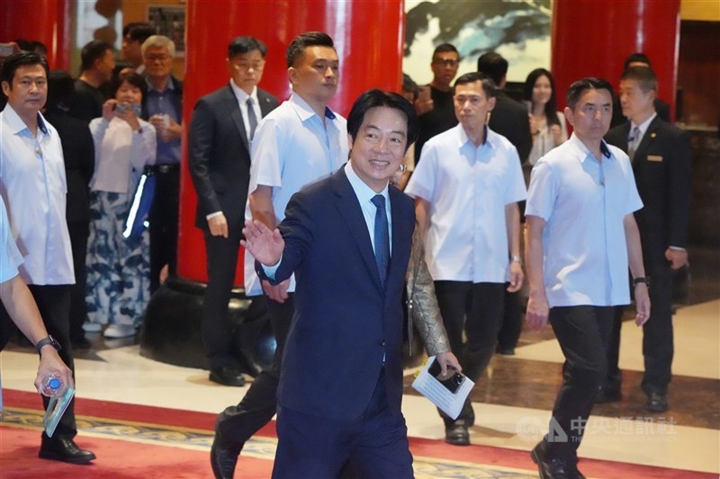 僑務委員会の年次会合に出席する頼清徳総統＝台北・円山ホテルで2025年10月20日、中央社記者徐肇昌撮影