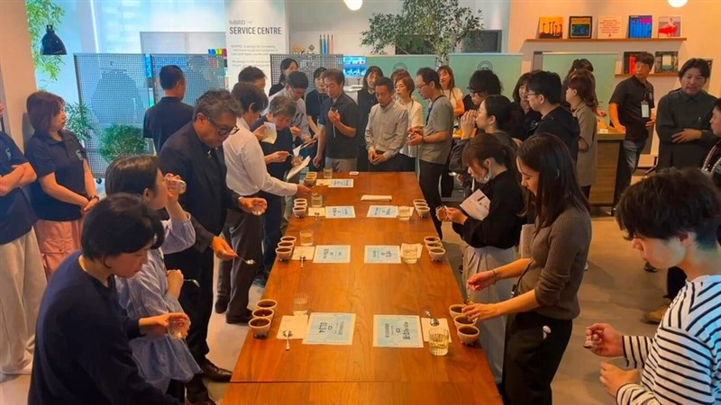 20日に大阪市内で行われた嘉義県産コーヒーのマッチング会の様子（同県政府提供）