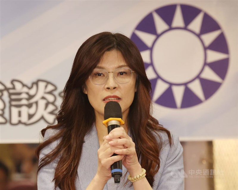 11月1日に国民党主席に就任する鄭麗文氏(資料)