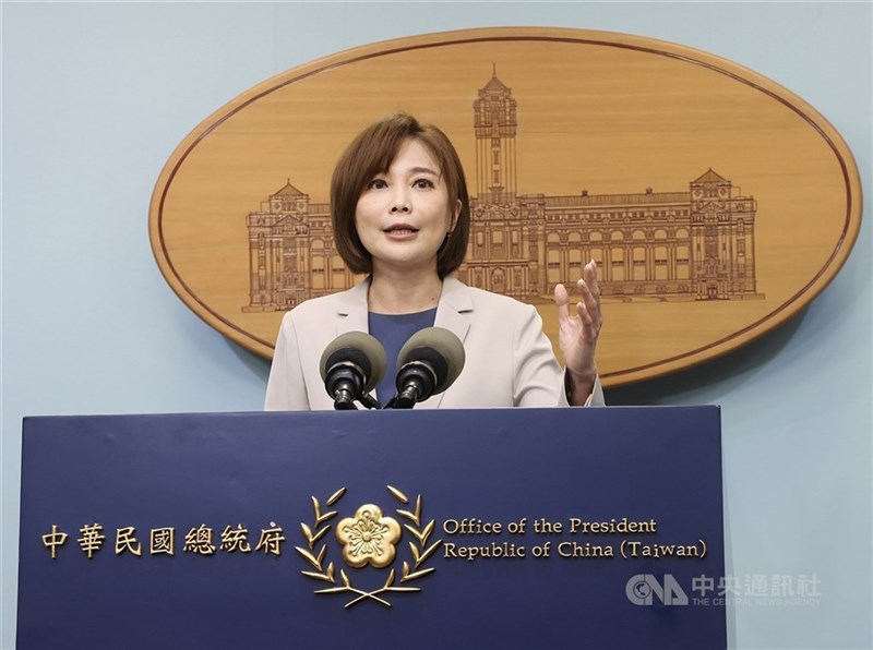 総統府の郭雅慧報道官（資料）