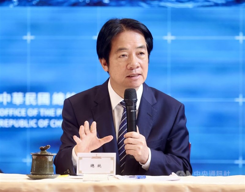 頼清徳総統＝11月26日、台北市