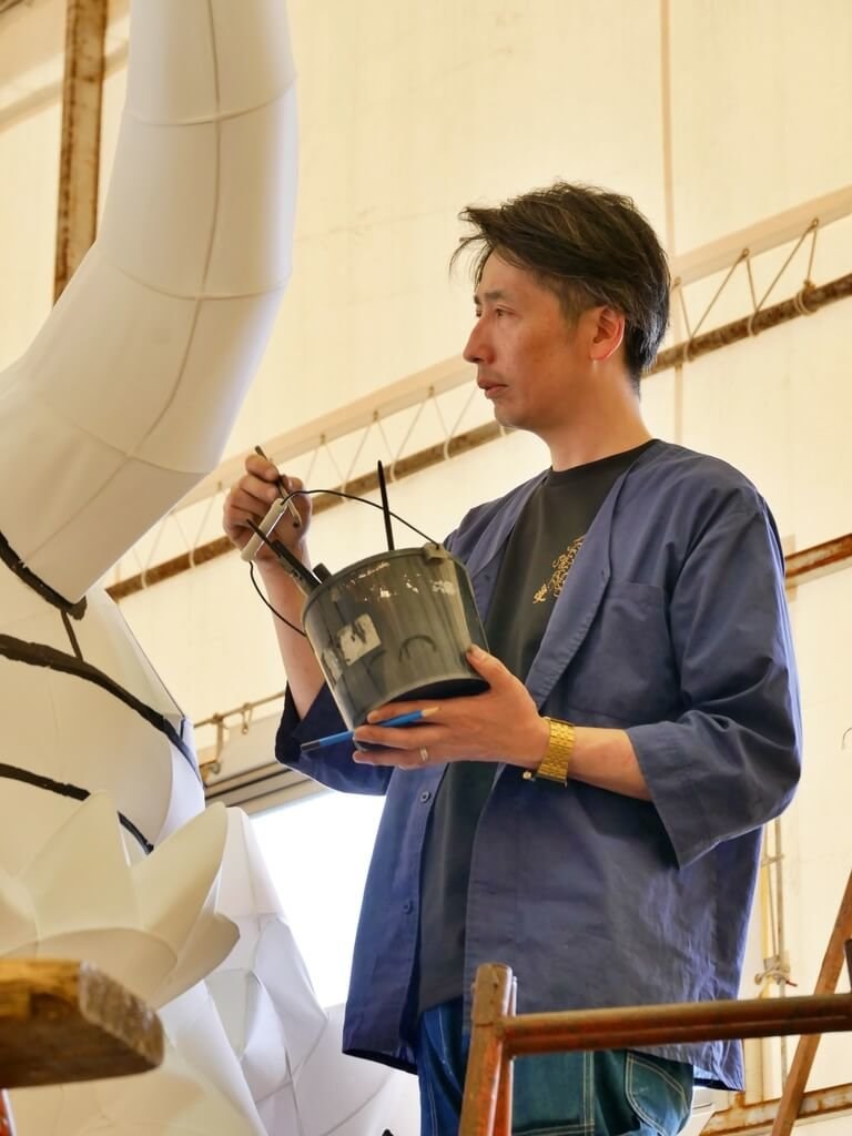 ねぶた師の諏訪慎さん(下町貴族提供)