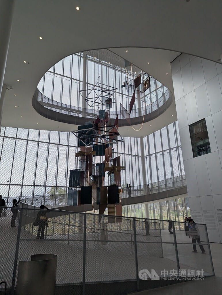 台中緑美図の市立美術館エリア=台中市西屯区で2025年12月13日、中央社記者蘇木春撮影