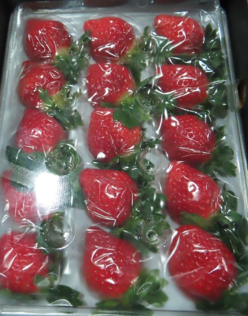 残留農薬の規定違反で水際検査不合格となった日本産のイチゴ＝食品薬物管理署HPから