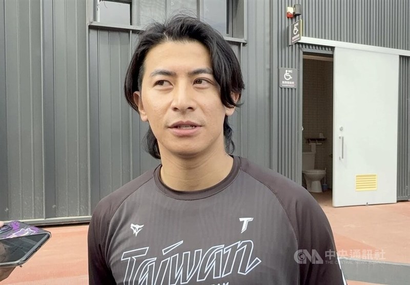 2024年11月のプレミア12に続き台湾代表の主将を務める統一ライオンズの陳傑憲＝1月15日、高雄市