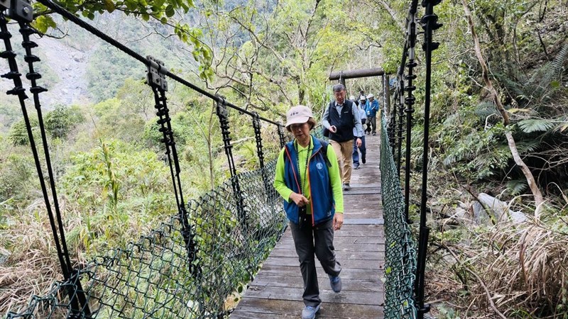 開放が再開された緑水ハイキングコース（太魯閣国家公園管理処提供）