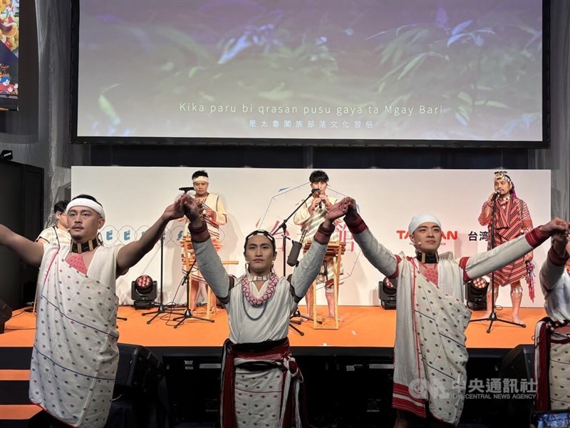 会場では、台湾原住民（先住民）族のパフォーマンスに加え、ワークショップや台湾グルメ、茶文化の体験などを通じ、来場者に台湾の魅力を発信した＝中央社記者戴雅真撮影