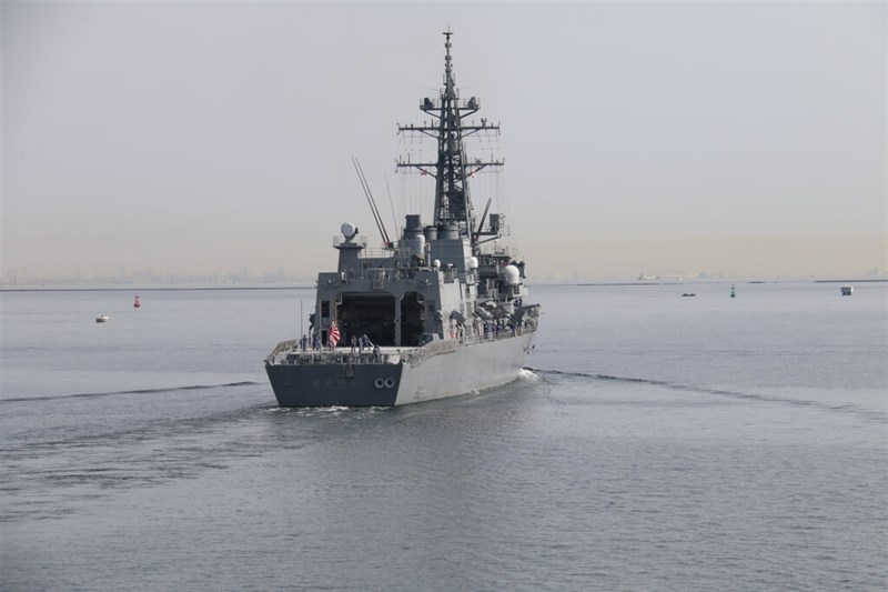 海上自衛隊の護衛艦「いかづち」（x.com/JMSDF_PAOから）