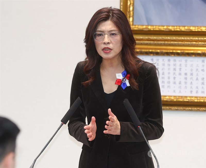 国民党の鄭麗文（ていれいぶん）主席（党首）＝中央社資料写真