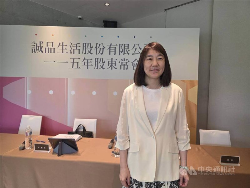 誠品生活の呉旻潔（マーシー・ウー）董事長＝5月28日、台北市