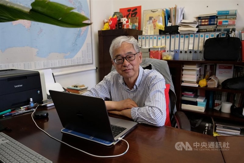 第7回「唐奨」漢学賞を受賞した中国史研究家の葛兆光復旦大学教授＝中央社記者廖文綺撮影