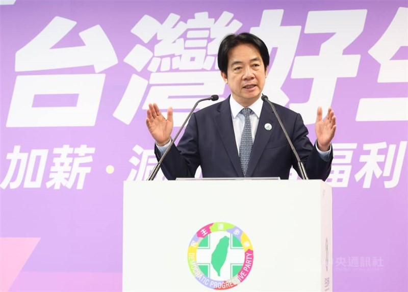 民進党主席を兼務する頼清徳総統（資料）