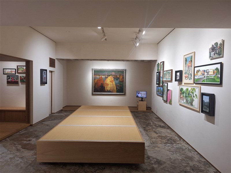 台湾人画家7人の写生作品を紹介する展覧会「楽しむスケッチー台湾近代美術の光景を訪ねて」が東京銀座のギャラリー、思文閣銀座で開催されている＝PainterVeres／画家宇宙提供
