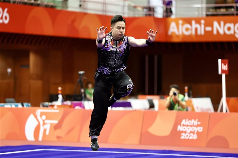 男子南拳・南棍総合の劉菖閔(中華オリンピック委員会提供)
