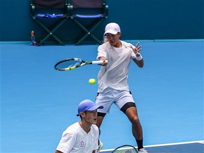 台湾の許育修、荘吉生組が金  テニス男子ダブルス  アジア大会