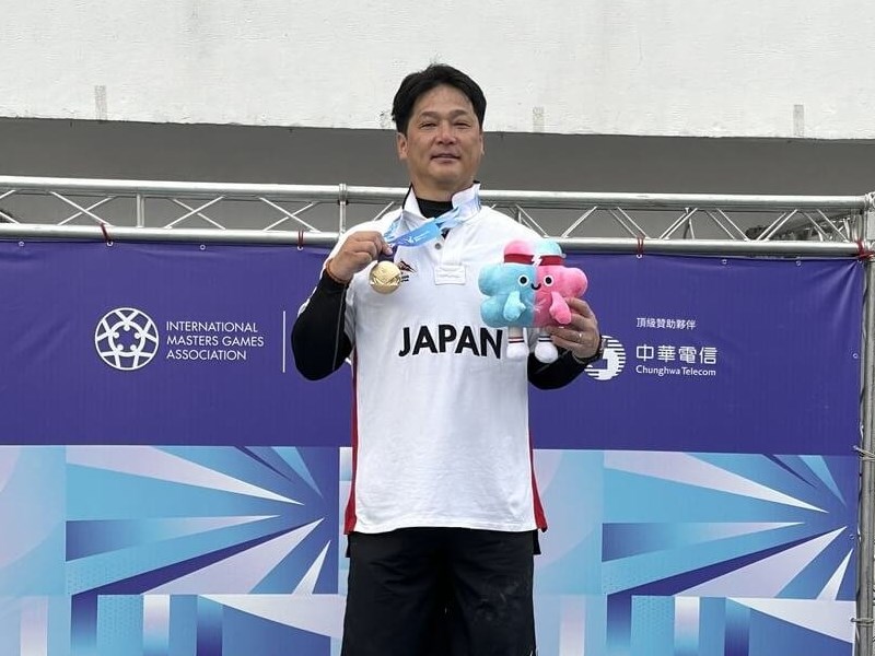 元和歌山市議会議長が男子ハンマー投げで金　交流の新北市板橋区が声援　WMG／台湾