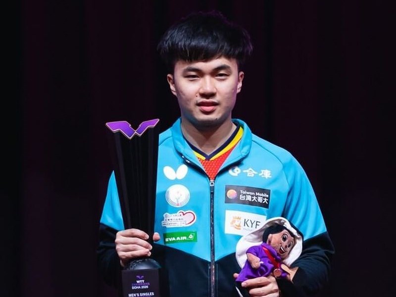 台湾の林昀儒が約2年ぶり優勝　卓球WTTチャンピオンズ・男子シングルス