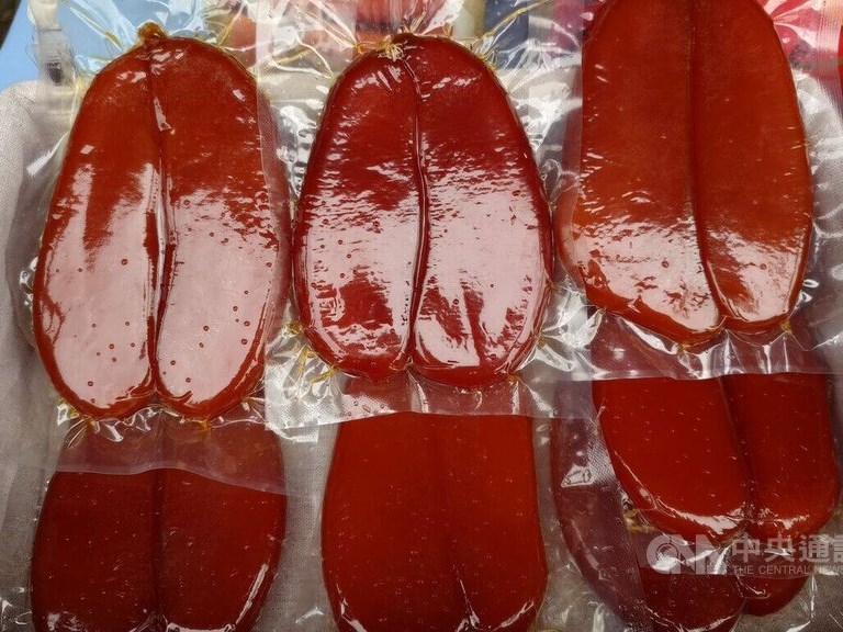 台湾産養殖からすみ、色・香り・味の三拍子　食感良く生臭さなし　嘉義県がPR