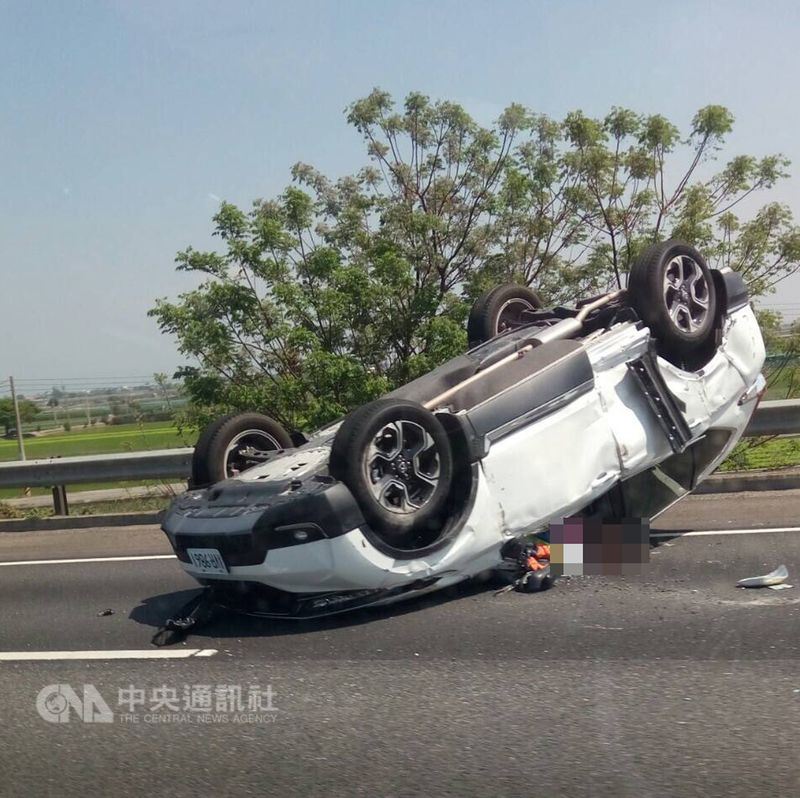 國道一號虎尾段車禍轎車翻覆1死4傷 社會 重點新聞 中央社cna