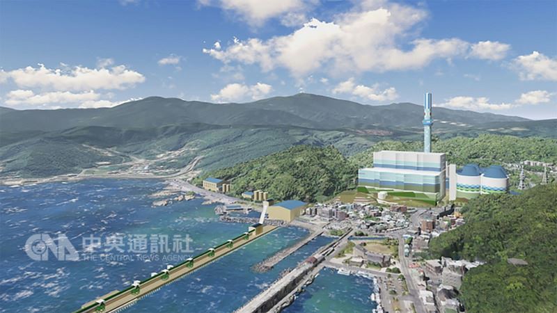 深澳燃煤電廠環差案14日通過環評,新北市府環保局長劉和然表示,全國都努力減空污、減碳,台電卻反其道而行,實在令人匪夷所思。圖為深澳更新計畫完工示意圖。(台電提供)