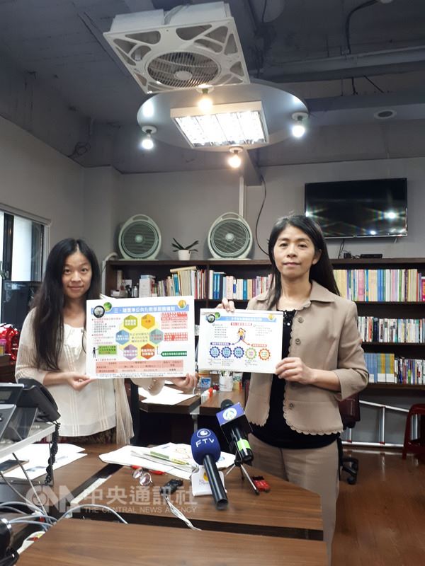 教育部國民及學前教育署副署長許麗娟(右)16日表示,為擴大公共教保服務量,106至111年持續補助增設公立及非營利幼兒園,預計6年將增設2247班,提供超過6萬個就讀公共化幼兒園的名額。中央社記者許秩維攝 107年5月16日