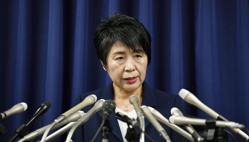 日本法務大臣上川陽子任內讓16名死囚伏法,是20年來執行最多死刑的法務大臣。(檔案照片/共同社提供)