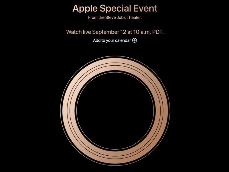 蘋果將於美國時間9月12日(台灣時間13日)舉行發表會。(圖取自Apple官網 www.apple.com)