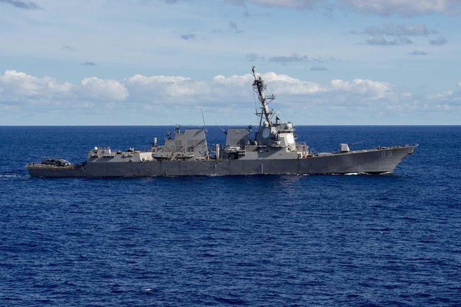 中國人民解放軍南部戰區表示,美國海軍馬斯廷號驅逐艦(USS Mustin,DDG 89)28日「非法闖入我西沙領海」。圖為7月航經台灣海峽的軍艦DDG-89。(圖取自美國海軍官網網頁navy.mil)