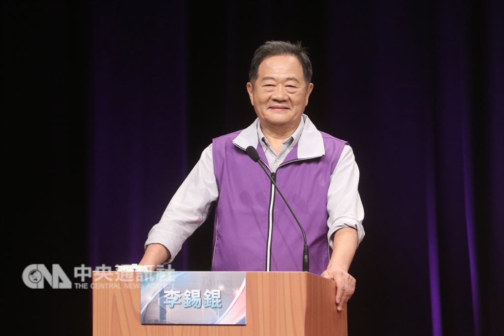無黨籍台北市長參選人李錫錕4日出席在TVBS電視台舉辦的台北市長參選人辯論會。中央社記者吳家昇攝 107年11月4日