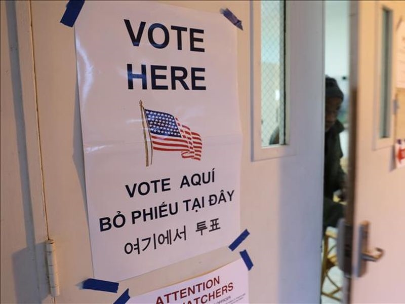 美國期中選舉結果陸續出爐,一如選前預測,民主黨贏回8年來共和黨掌握的眾院多數,共和黨則在參院維持優勢。(安納杜魯新聞社提供)