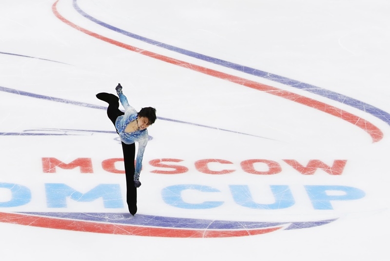 羽生結弦是俄羅斯素溪和南韓平昌兩屆冬季奧運金牌得主,是首位在冬奧成功衛冕金牌的亞洲選手。(共同社提供)