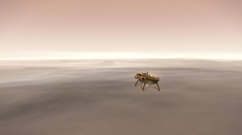 NASA無人探測器「洞察號」26日將登陸火星,這是首個偵聽火星地震、研究地底運作的探測器。(圖取自NASA官網www.nasa.gov)
