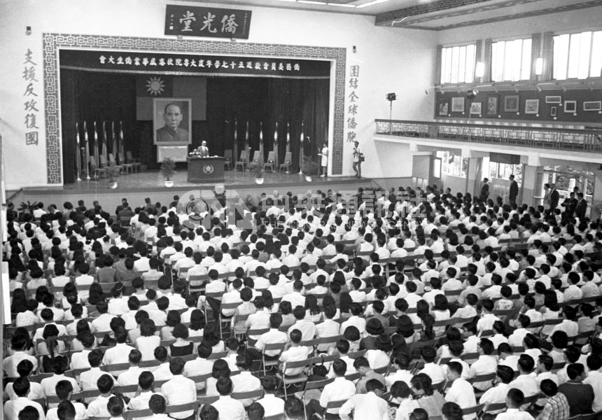 台大鹿鳴堂原名僑光堂,做為僑生活動中心使用。(中央社檔案照片)