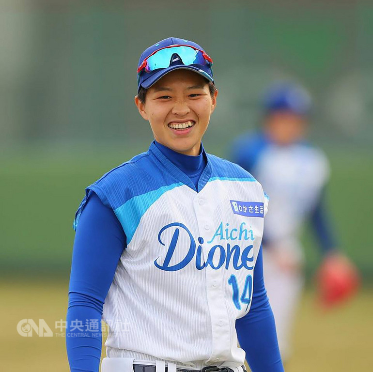旅日女子職棒愛知狄俄涅隊球員曾琪面對明年球季,她希望攻守都持續進步,不自我設限、不斷面對新的挑戰,增加肌肉量,希望可以打出全壘打。(日本女子職業棒球聯盟提供)中央社記者謝靜雯傳真 107年12月6日