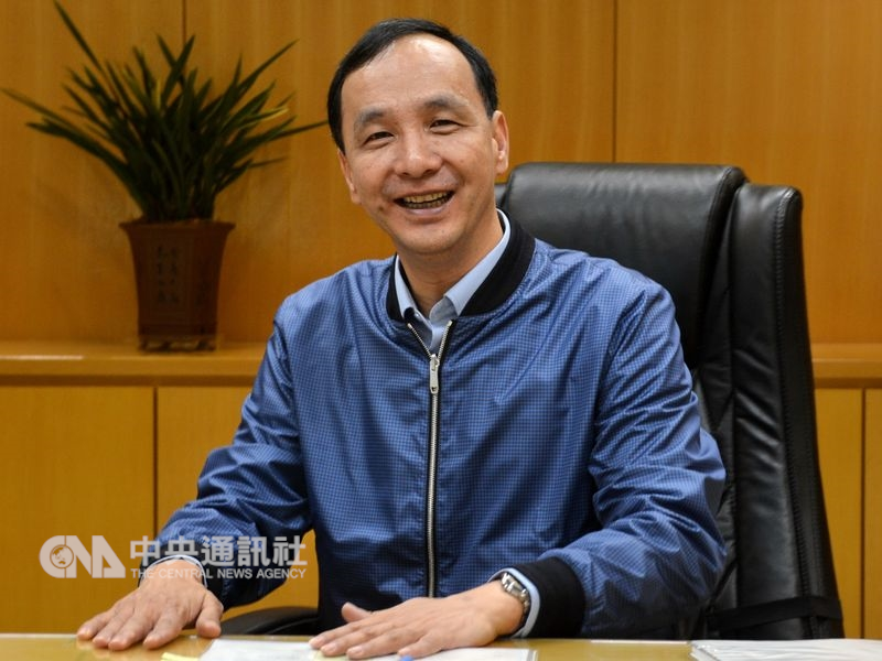 卸任新北市長的朱立倫25日表示,將投入2020年總統選舉。(中央社檔案照片)
