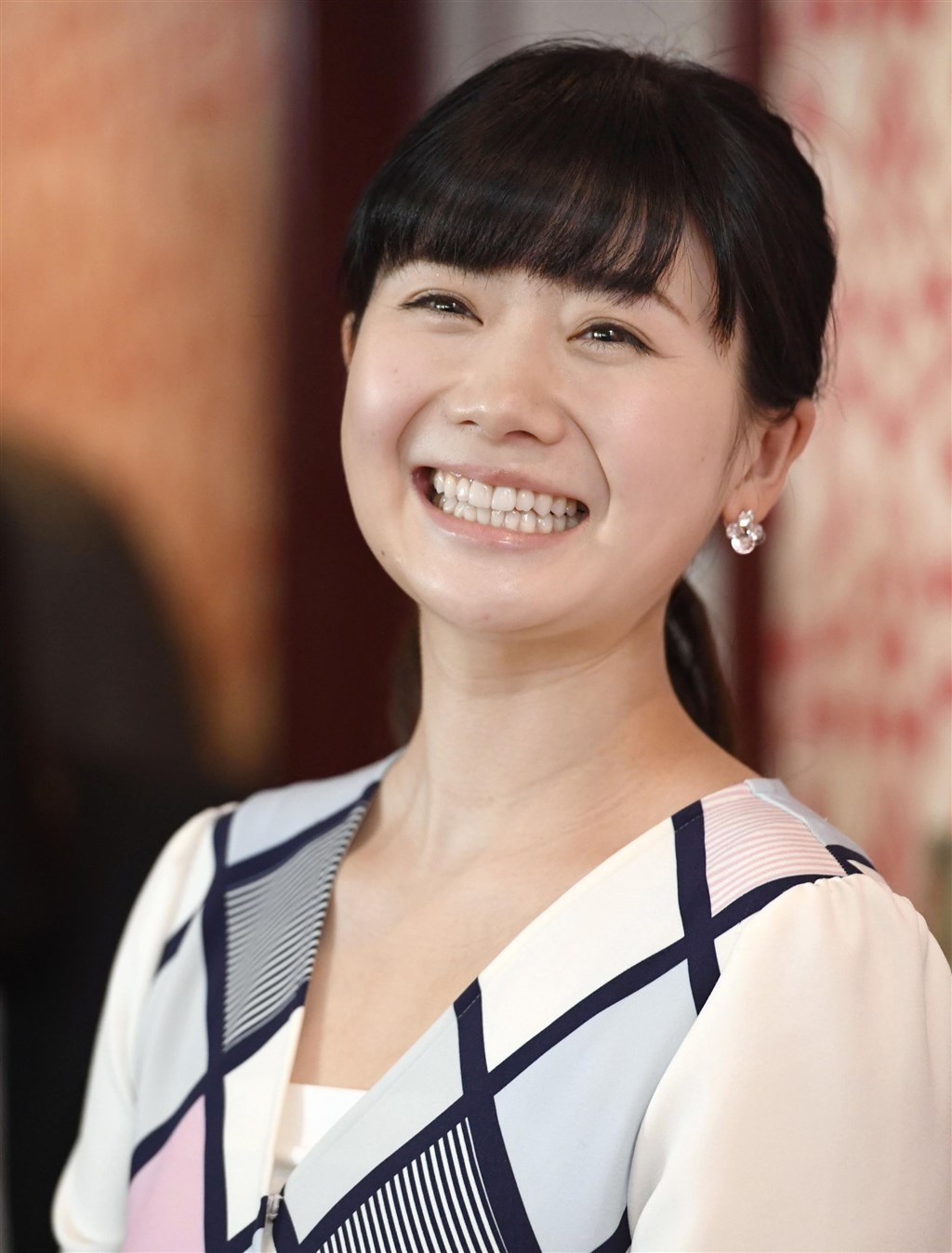 嫁給台灣桌球好手江宏傑的日本桌球明星福原愛,14日獲得日本桌球協會頒贈的特別功勞獎。(檔案照片/共同社提供)